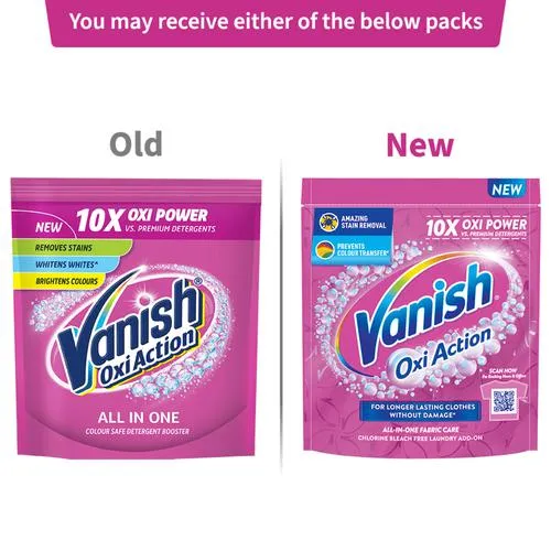Vanish Oxi Action All In One Colour Safe Detergent Booster 400 g - Image 2