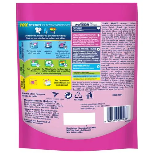 Vanish Oxi Action All In One Colour Safe Detergent Booster 400 g - Image 3