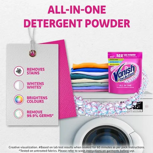 Vanish Oxi Action All In One Colour Safe Detergent Booster 400 g - Image 4