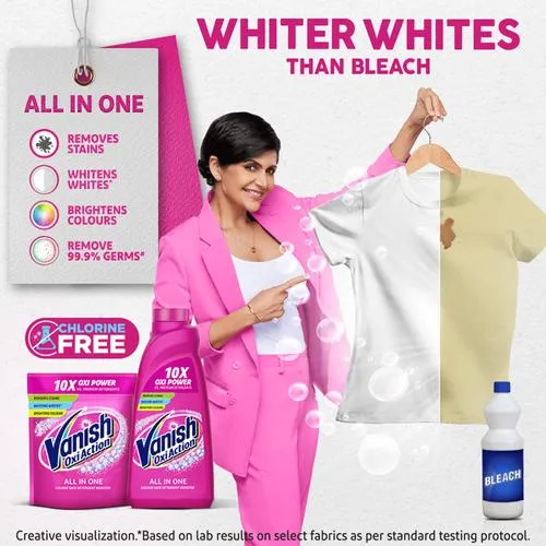 Vanish Oxi Action All In One Colour Safe Detergent Booster 400 g - Image 9