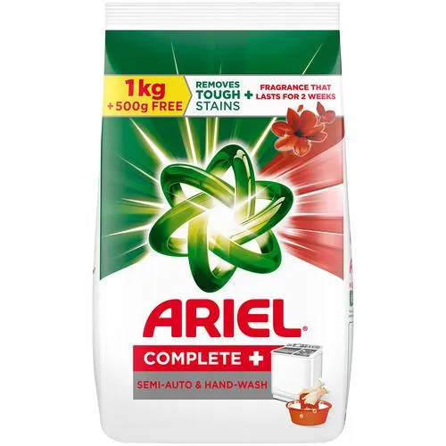 Ariel Complete + Semi-Auto & Hand Wash Detergent Washing Powder 1.5 kg