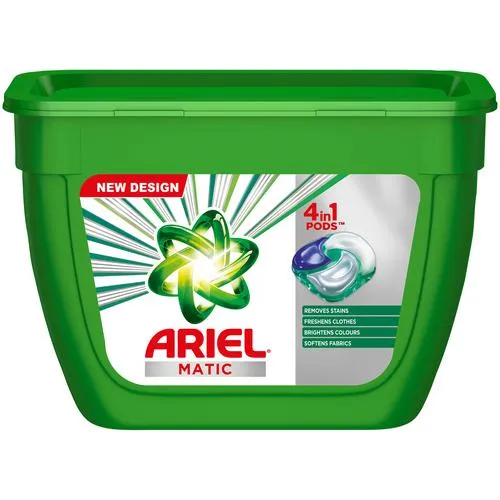 Ariel Ariel Matic 4-in-1 PODs Detergent – For Both Front & Top Load Washing Machines 357 g (18 Count)