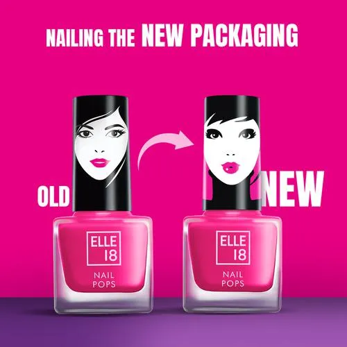 Elle 18 Nail Pops - Nail Colour Glossy Finish 5 ml Shade 171 - Image 6