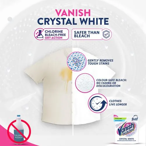 Vanish Oxi Action White Fabric Whitener 180 ml - Image 7