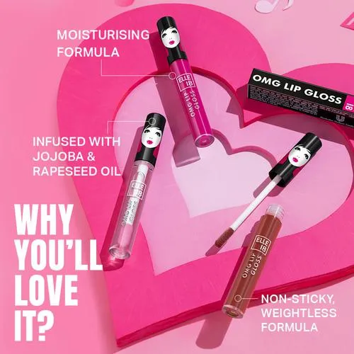 Elle 18 OMG Lip Gloss 2.5 ml Wicked Wine - Image 5