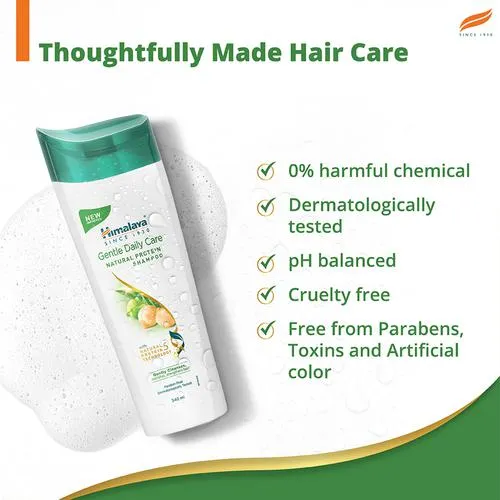 Himalaya Gentle Daily Care Natural Protein Shampoo protects from daily wear and tear Gently cleanses & strengthens With Chickpea Licorice & Amla For Women & Men 180 ml - Image 6