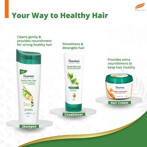 Himalaya Gentle Daily Care Natural Protein Shampoo protects from daily wear and tear Gently cleanses & strengthens With Chickpea Licorice & Amla For Women & Men 180 ml - Image 7