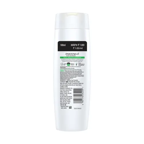 PANTENE Pro-V Advanced Hairfall Solution Shampoo - Silky Smooth Care Strengthens Roots 180 ml - Image 2
