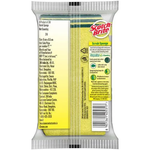 Scotch brite Scrub Sponges 3 pcs - Image 2