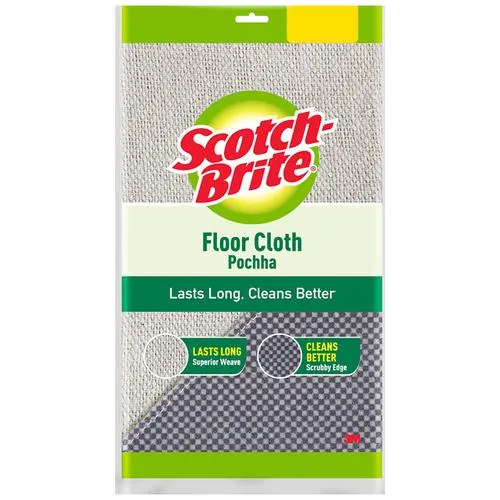 Scotch brite Floor Cleaning Cloth/Pocha - Highly Absorbent 2 pcs