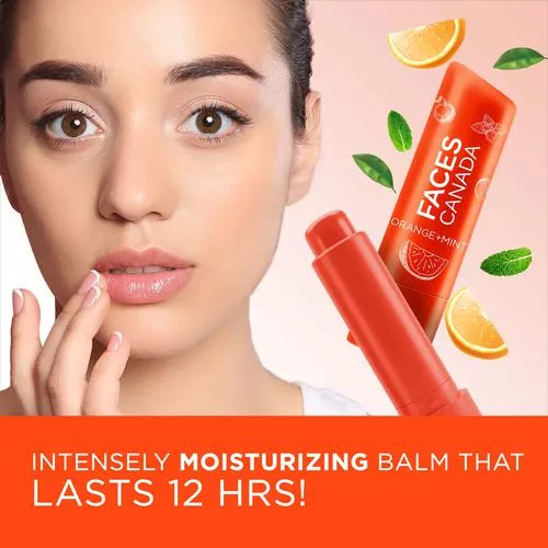FACES CANADA Lip Balm - SPF 15 12 Hrs Moisture For Dry Chapped Lips 4.8 g Orange Mint - Image 3