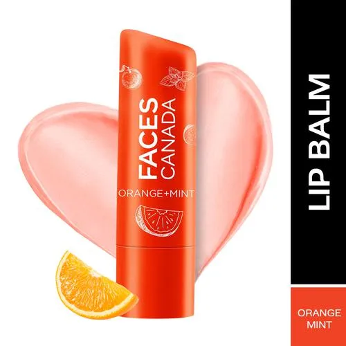 FACES CANADA Lip Balm - SPF 15 12 Hrs Moisture For Dry Chapped Lips 4.8 g Orange Mint