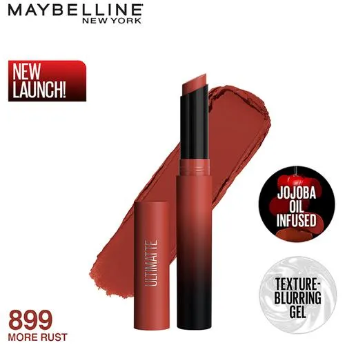 Maybelline New York Colour Sensational Ultimatte Lipstick - Highly Pigmented Lightweigh Formula 1.7 g 899 More Rust - Image 3