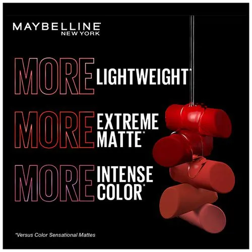 Maybelline New York Colour Sensational Ultimatte Lipstick - Highly Pigmented Lightweigh Formula 1.7 g 899 More Rust - Image 5