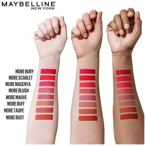 Maybelline New York Colour Sensational Ultimatte Lipstick - Highly Pigmented Lightweigh Formula 1.7 g 899 More Rust - Image 6
