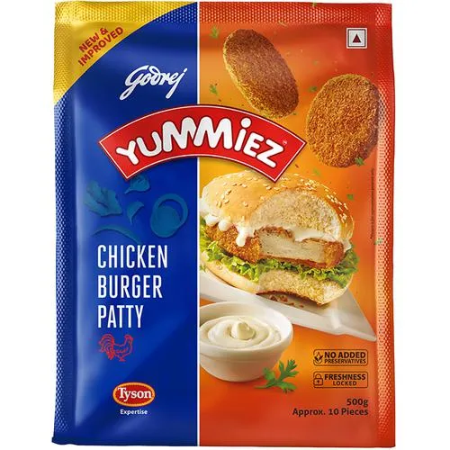 Godrej Yummiez Yummiez Chicken Burger Patty 500 g