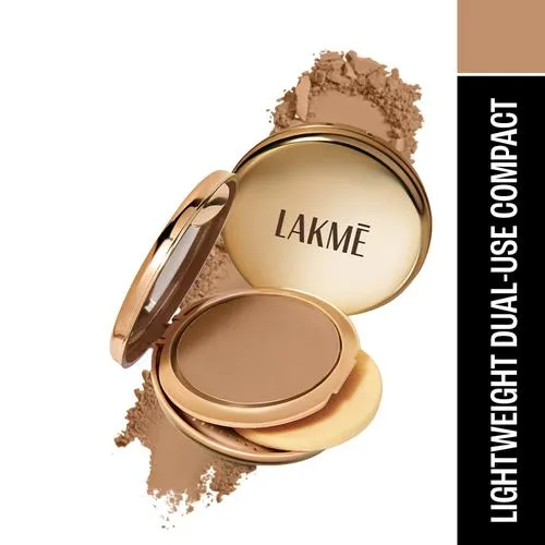 Lakme 9 To 5 Wet & Dry Compact – Dual Finish Non-Cakey Lightweight 9 g 34 Almond