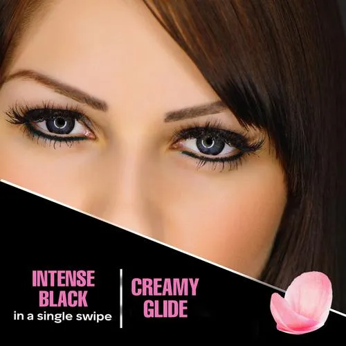 FACES CANADA Fresh Eyes Kajal - Rose Extracts Up To 24 Hrs Stay Waterproof 0.35 g Intense Black - Image 3