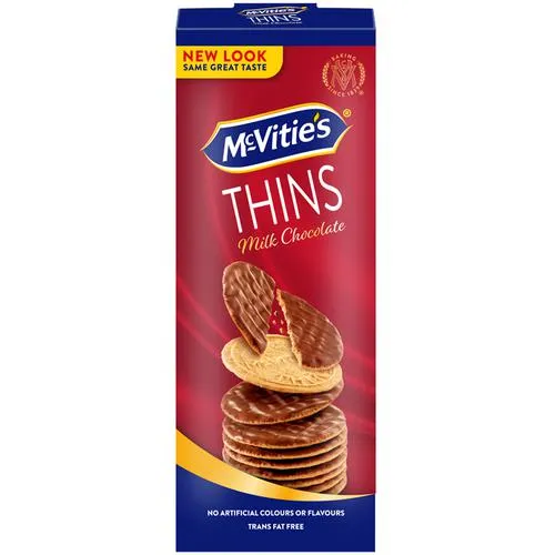 McVitie’s Thins Milk Chocolate Coated Biscuits 150 g