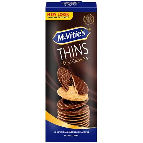McVitie’s Thins Dark Chocolate Coated Biscuits 150 g