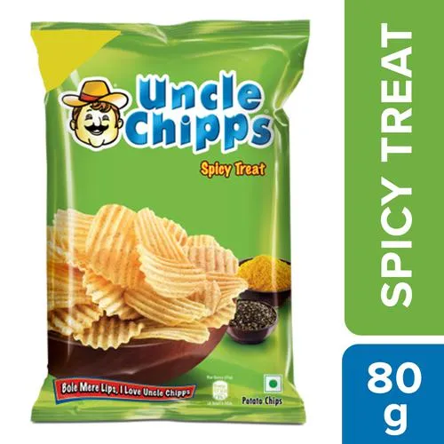 Uncle chipps Spicy Treat Potato Chips 80 g