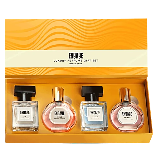 Engage Luxury Perfume Gift Set – For Men & Women Assorted Fragrances 1 pc (25 ml x 4 pcs)