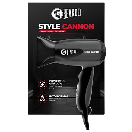 Beardo Style Cannon Hair Dryer – Powerful 1000 W Airflow