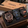 Spinoza Men's Analog Watch Combo Set - Pack of 3 Stylish Wrist Watches for Men