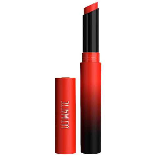 Maybelline New York Colour Sensational Ultimatte Lipstick - Highly Pigmented Lightweight Formula 1.7 g 299 More Scarlet - Image 2