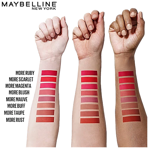 Maybelline New York Colour Sensational Ultimatte Lipstick - Highly Pigmented Lightweight Formula 1.7 g 299 More Scarlet - Image 6
