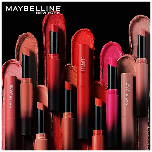 Maybelline New York Colour Sensational Ultimatte Lipstick - Highly Pigmented Lightweight Formula 1.7 g 299 More Scarlet - Image 7