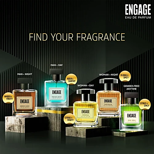 Engage Indigo Skies Eau De Parfum - For Men 100 ml