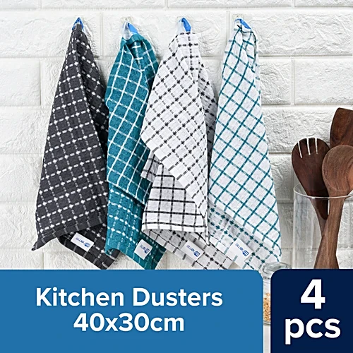 Home Kitchen Dusters – Pixel 40 x 30 cm Medium Pack Of 4