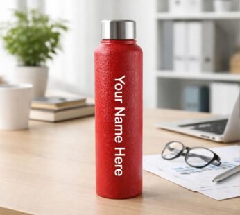 Custom 1000 ML Stainless Steel Water Bottle Red Color (1 Pc)