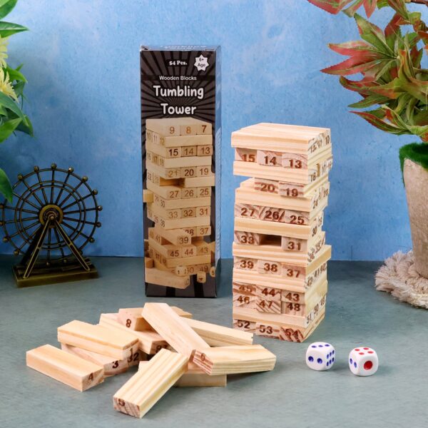 Wooden Tumbling Tower Game – (Set)