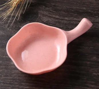 Mini Flower-Shaped Sauce Dish with Handle