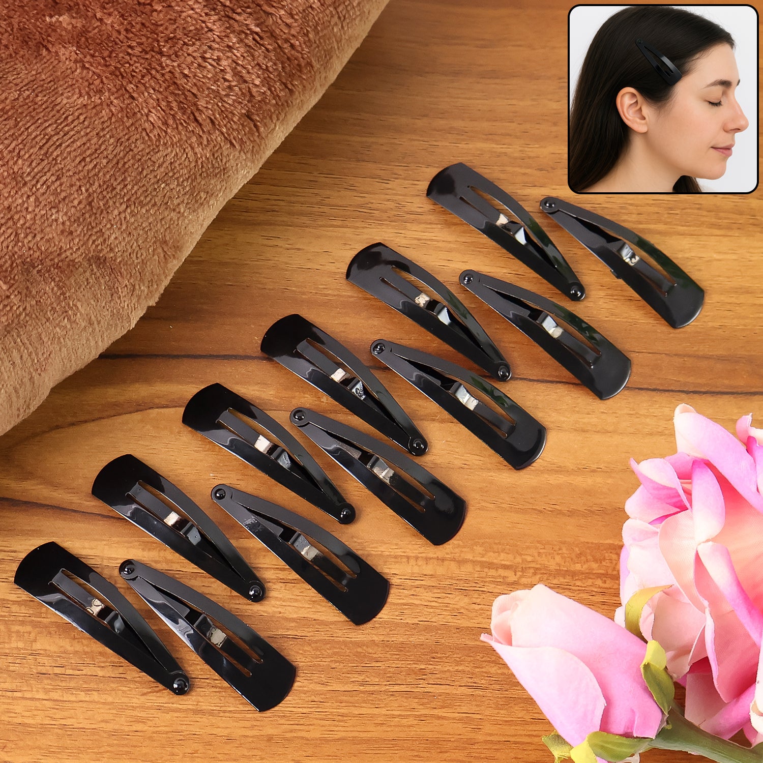 Premium Metal Tik Tak Hair Clips (12 Pcs Set), Hair accessories - Buy Online at Alikart