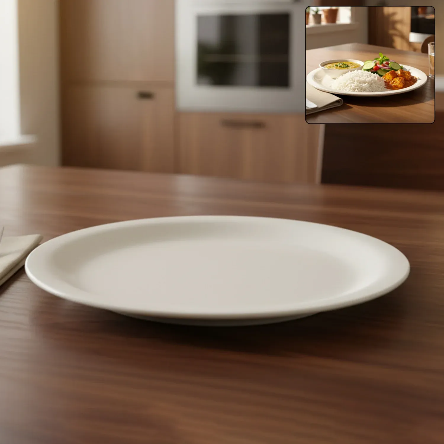Premium Premium Round Dinner Plate (28cm / 1 Pc) - Buy Online at Alikart