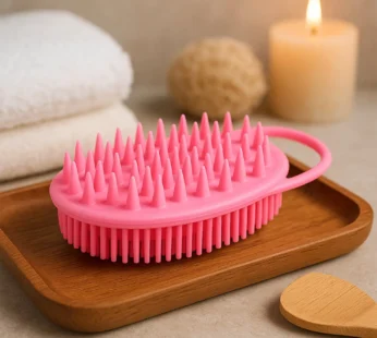 2-in-1 Silicone Soft Bristle Bath Brush