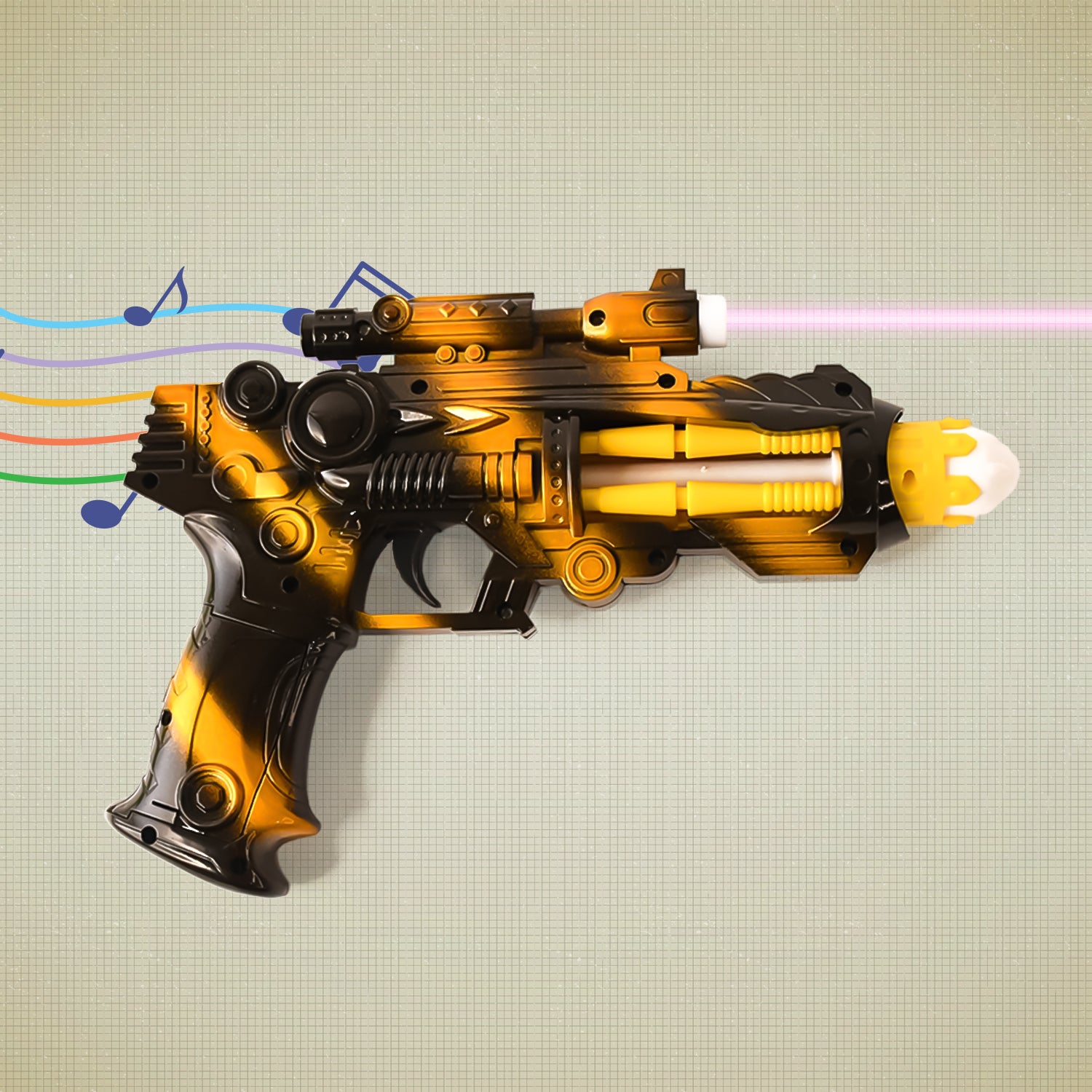 Premium TTG LED Laser Gun Toy – Battery Operated Space Blaster Flashing Lights & (1 Set) - Buy Online at Alikart