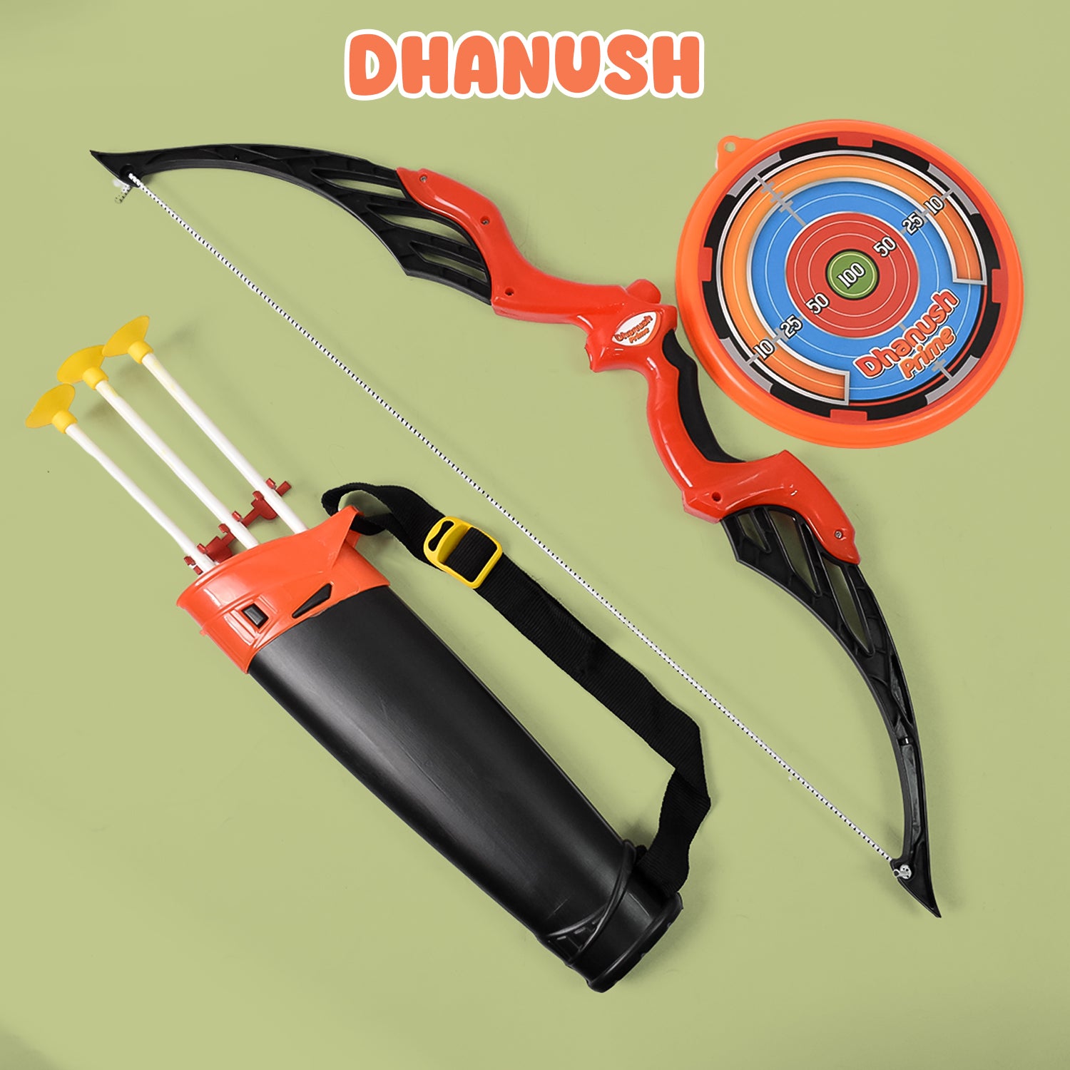 Premium Arrow Big & Archery Toy (1 Dhanush, 3 Arrow, 1 Target, 1 Arrow Holder / 1 Set) - Buy Online at Alikart