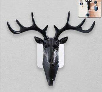 Deer Head Self Adhesive Wall Door Hook Hanger