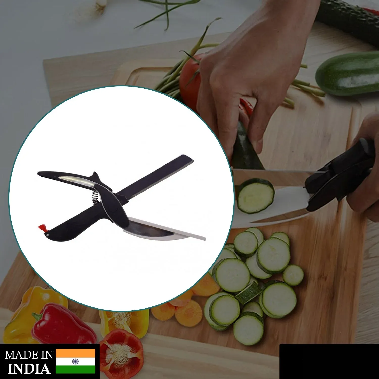 Clever Cutter 2 in 1 Food Chopper Slicer Dicer Vegetable Fruit Cutter - Detailed Feature View 1