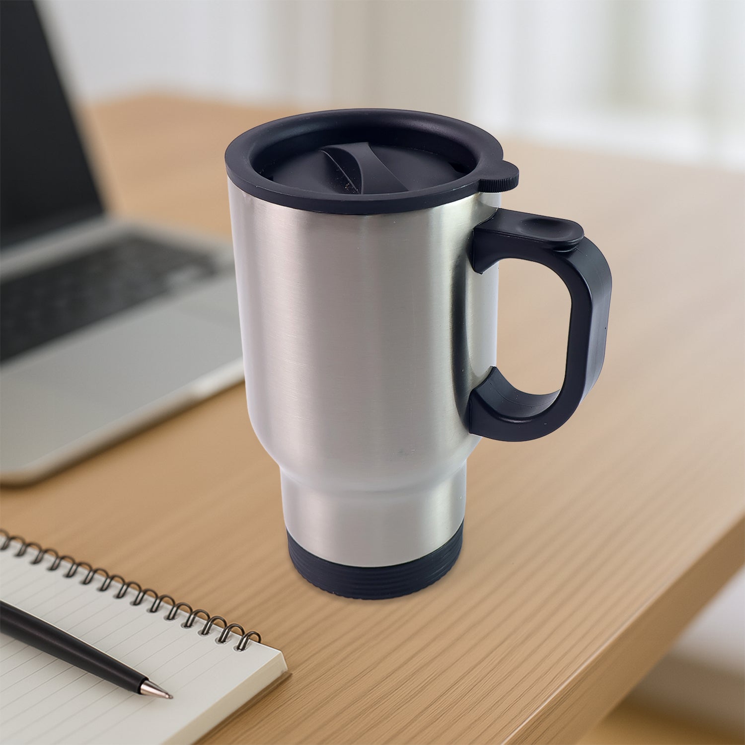 Premium Stainless Steel Vacuum Glass Insulated Glass Coffee Cups, Tumbler (With Lid & Handle / 1 pc) - Buy Online at Alikart