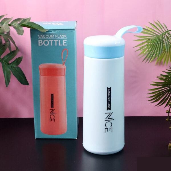 Plastic Flask Water Bottle – (Color Blue / 1 Pc / 400ML)