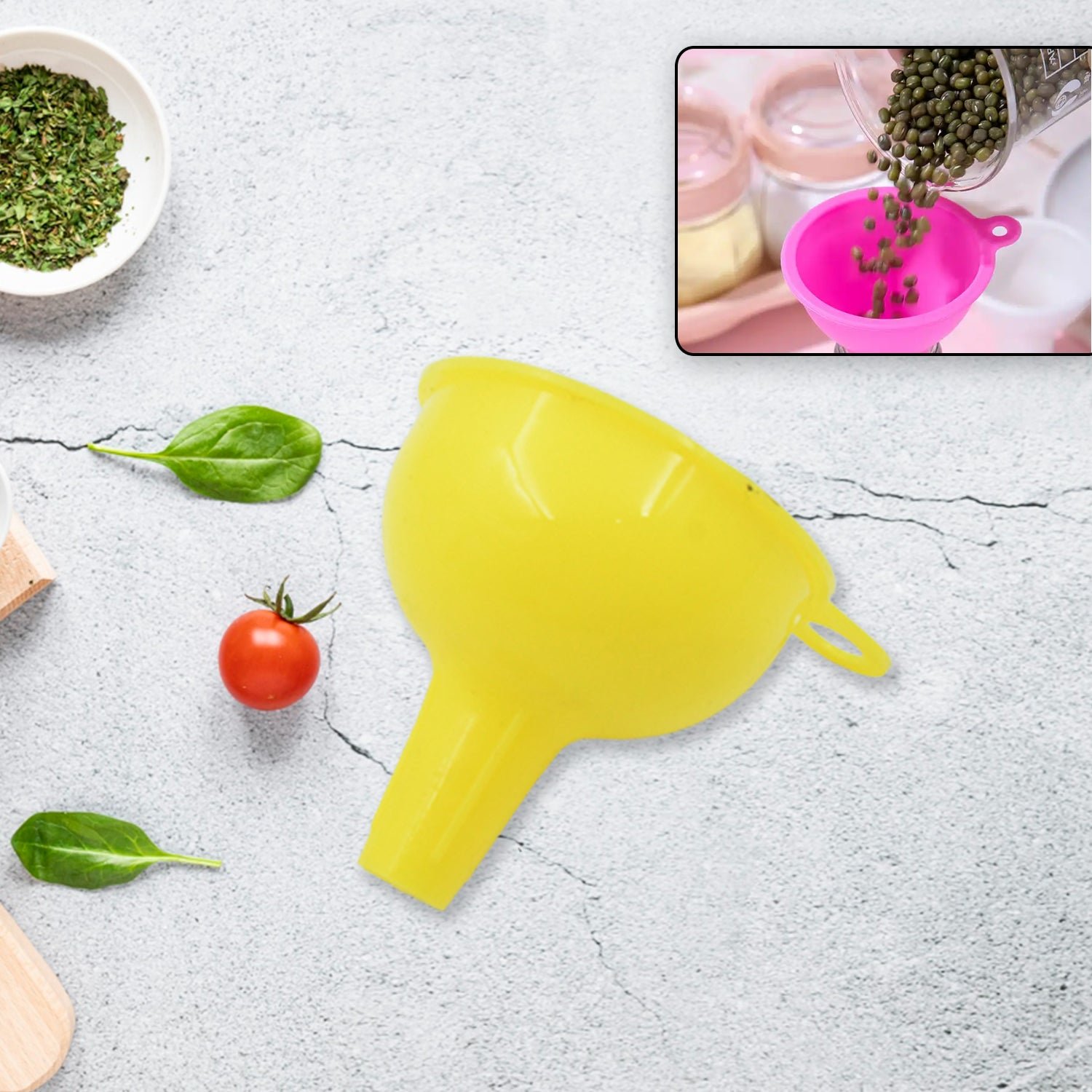 Premium Food-Grade Silicone Funnel: Safe & Easy Transfer for Liquids & Grains (1 Pc) - Buy Online at Alikart