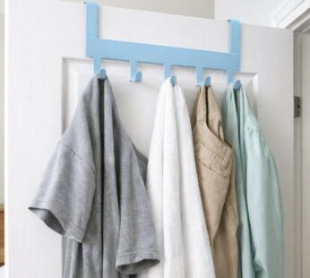 Multi Purpose Metal 5 Hook Hanging Rack (1 Pc)