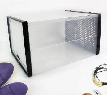 Big Plastic Stackable Shoe Storage Box (1 Pc / 37x27x19 Cm)