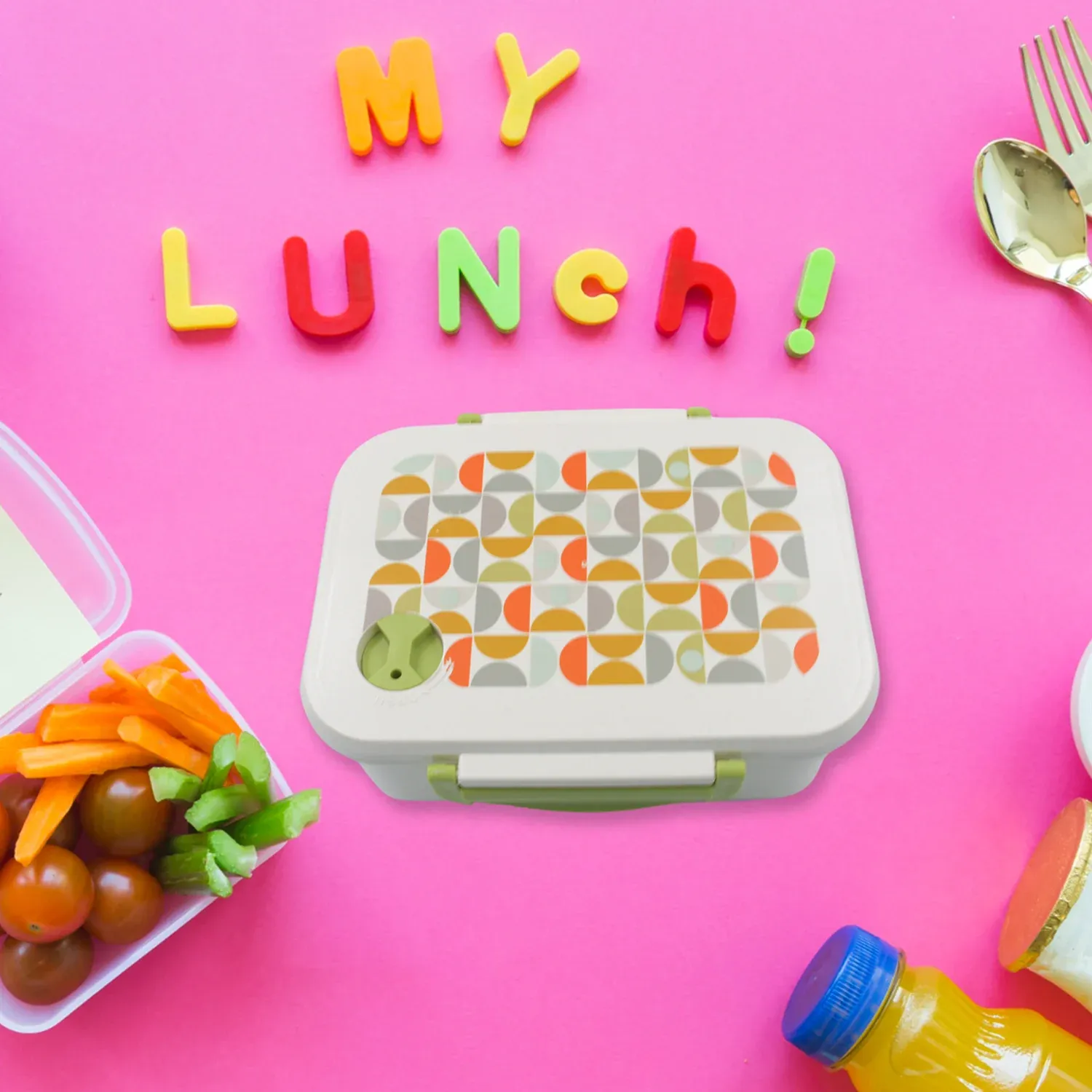 Premium Lunch Box 3 Compartment With Leak Proof Lunch Box & 1 spoon, For School & Office Use - Buy Online at Alikart