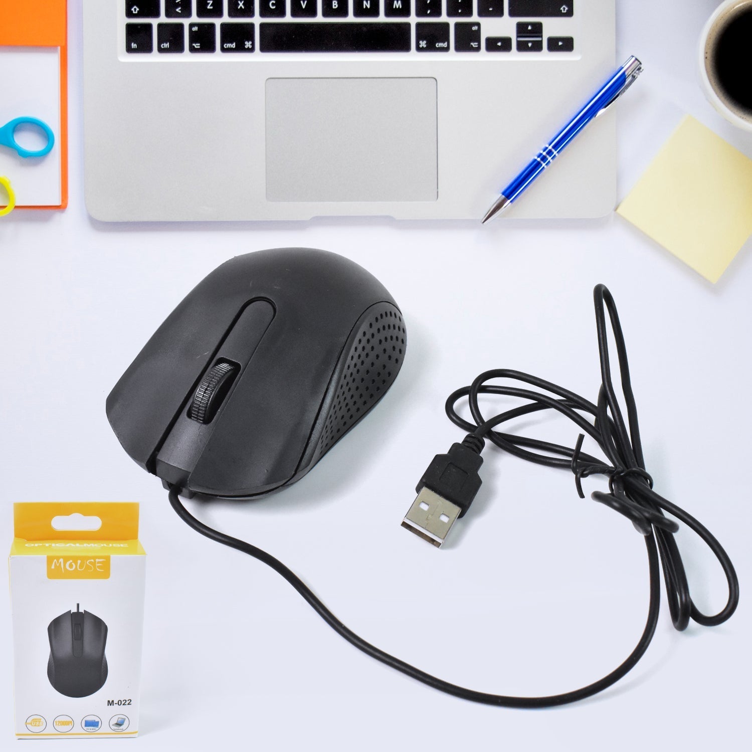 Premium Computer / Laptop Wired Optical Mouse, M-022 (1 Pc) - Buy Online at Alikart